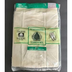 Vintage Northwest Territory Mens XL Thermal Pants Ankle Length Heavy Cotton NOS